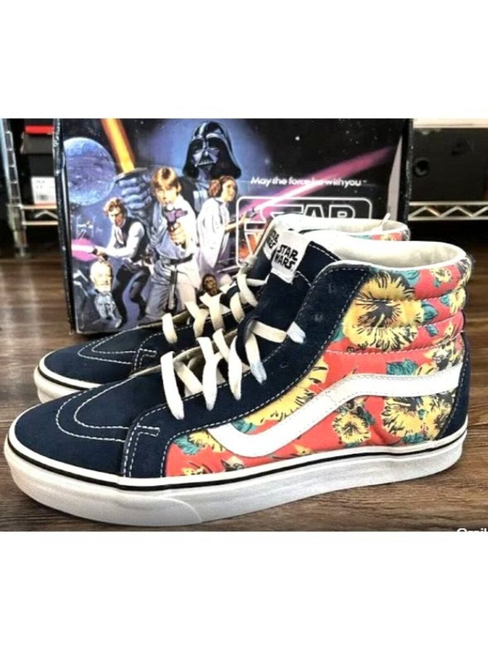 Vans X Star Wars Yoda Aloha Sk8 High Shoes Men's 7.5 NWOB